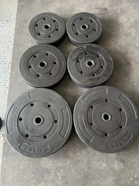 1 inch weight plate set 100 lb