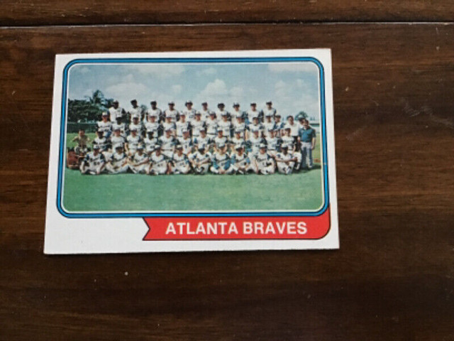 1974 TOPPS Baseball Atlanta Braves team card #483 in Arts & Collectibles in City of Toronto