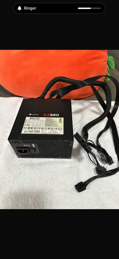 Selling a used Corsair AX860 power supply, delivering 860 watts of reliable power for your desktop....