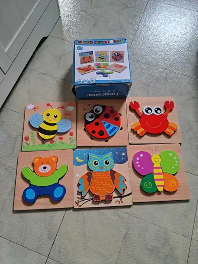 Longruner Wooden Animal Puzzles, View more