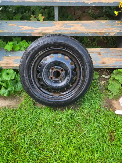 Set of 4 snow tires on rims 185 60R15 for sale. Came off of 2011 Ford Fiesta. Good for another seaso...