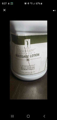 1 gal. Spa Master Massage lotion