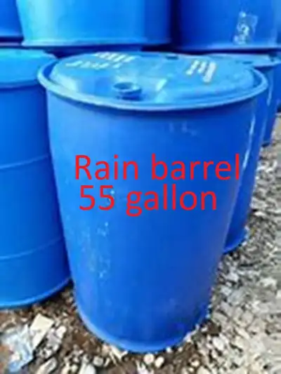 1 plastic barrel, LID IS NOT REMOVABLE WITHOUT CUTTING. 55 gallon size had soap ingredients so it sh...