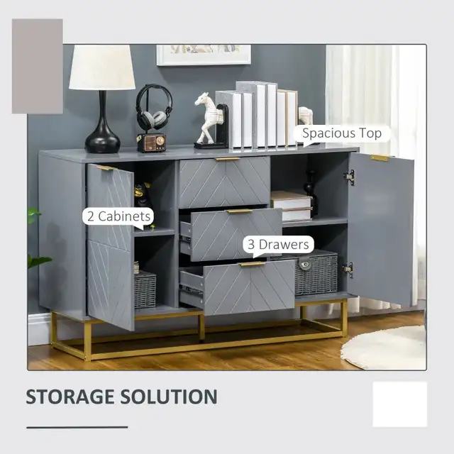 Luxury elegant dresser, kitchen cabinet, console table in Hutches & Display Cabinets in Markham / York Region - Image 8