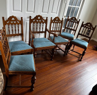 Antique Jacobean chairs 1920 era 