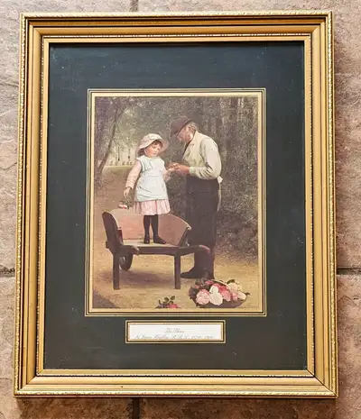 Vintage James Hayllar "The Thorn" Framed Print, View more