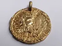 Vintage Rare Old Omnisports Sport Club Copper Pendant Medallion