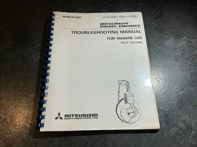 Mitsubishi Marine Diesel Engines Troubleshooting Manual in Non-fiction in Parksville / Qualicum Beach - Image 2