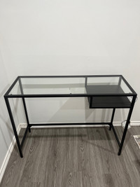 IKEA Glass Top Small Desk