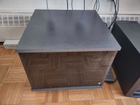 TV Stand with Glass Panel - PRICED TO SELL