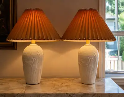 Pair of Vintage Dayle Rushall Lamps of California – 1970s/80s, View more