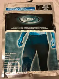 Base layer Thermal Pant Dri-Wear NEW