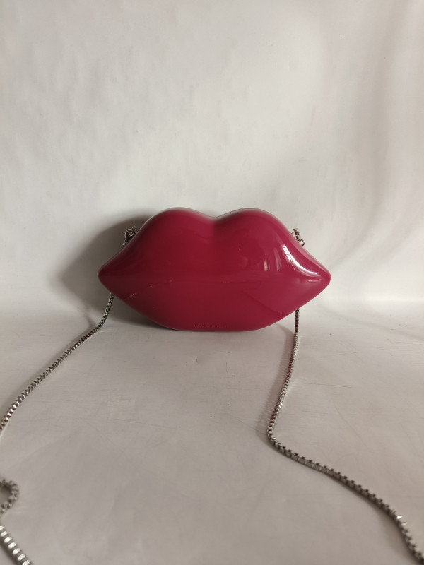 Lulu Guinness Red Lip Acrylic Clutch Crossbody Bag in Women's - Bags & Wallets in City of Toronto