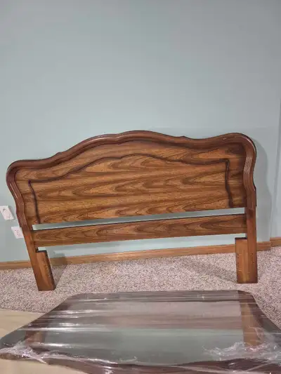 Free bed board, mirror, and double bed box spring