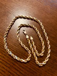  10K Gold Rope Chain. 