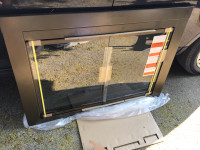 Brand New Tempered Glass Fireplace Doors -44"Wx31"H