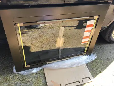 Brand New Tempered Glass Fireplace Doors -44"Wx31"H, View more
