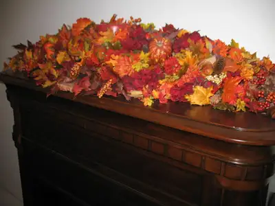 HUGE AUTUMN ARTIFICIAL MANTLEPIECE, View more