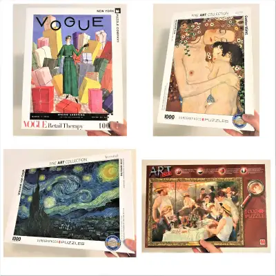 4 X 1000pcs Puzzle Excellent Condition like New, View more