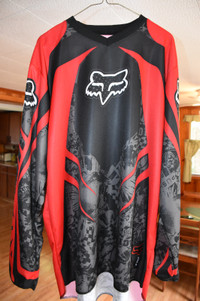 Vintage Fox Racing HC Off-Road Motocross Jersey Red/Black/Grey