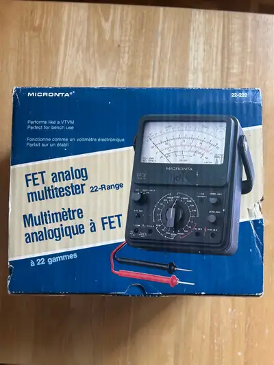 Get precise electrical measurements with this reliable Micronta 22-Range FET Analog Multitester, whi...