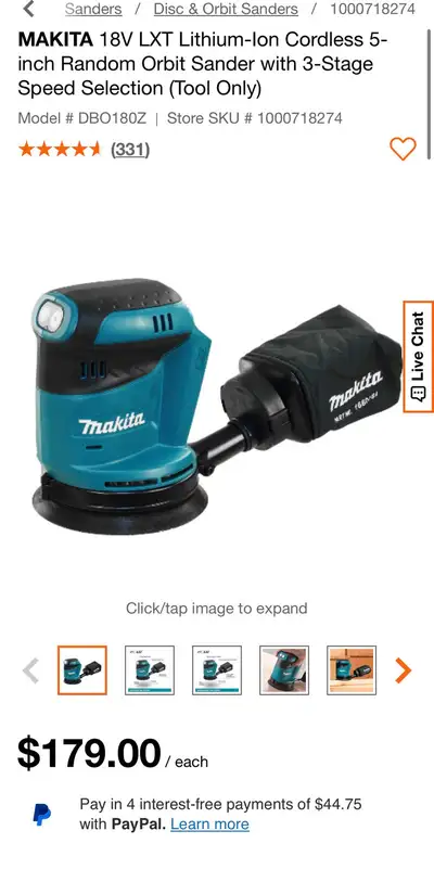 Never Used. Tool Only. Missing Dust Collector