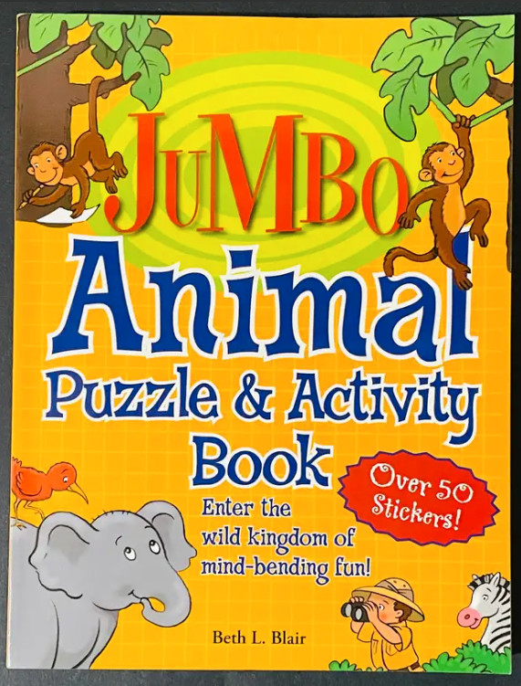 JUMBO - Brand New Animal Puzzle and Activity Book in Other in Oakville / Halton Region - Image 2