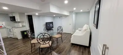 1 bedroom furnished basement apartment