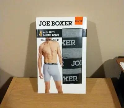 New! Joe Boxer Solid Colors Cotton 4 Pack  size XXL., View more
