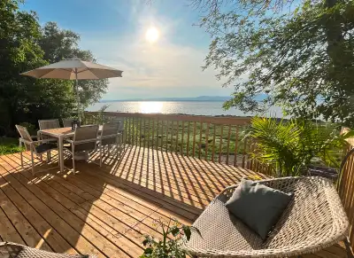 Au Rythme du fleuve, chalet au bord du fleuve près de Quebec