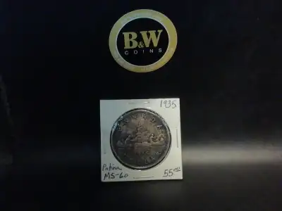 1935 Canada Patina MS-60 $1 Coin, View more