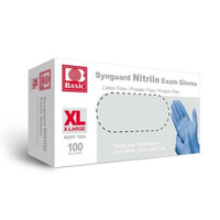 Basic Synguard Nitrile Exam Gloves 100 - Size XL