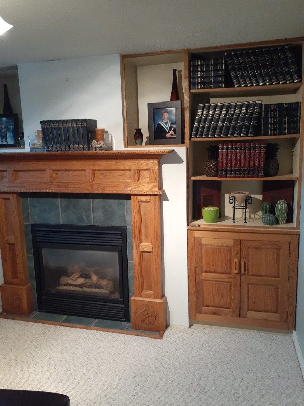 Solid Oak Fireplace Mantle in Fireplace & Firewood in London - Image 2