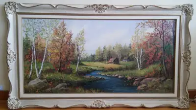 Beautiful landscape oil painting by listed Canadian artist Anna Jalava. It depicts Muskoka landscape...