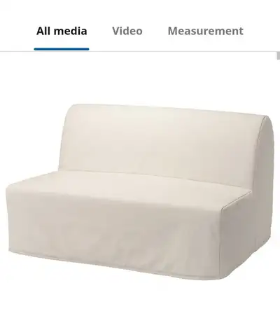 This IKEA LYCKSELE LÖVÅS sofa bed is a versatile and compact solution for smaller spaces, featuring...
