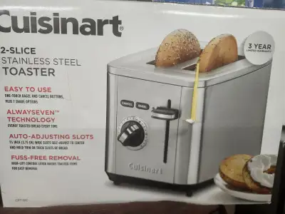 Cuisinart @ slice Stainless Steel toaster New in Box, View more
