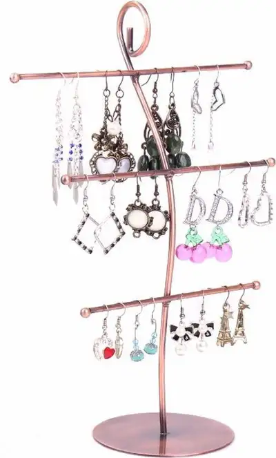 Copper Jewelry rack / jewelry stand for bracelets and earrings, View more