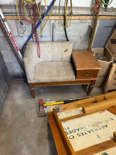 antique banc téléphone, View more