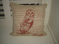Owl design accent pillow