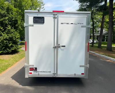 2020 Stealth enclosed trailer, 7x16, all aluminum, with two 3,500 lb axles. Details: Width: 7 ft Len...