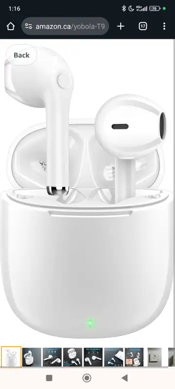 Wireless Earbuds Bluetooth 5.3 Headphones in Ear with 50H Playti, View more
