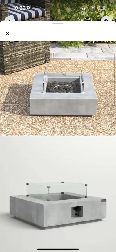 Square Fire Pit Table, View more