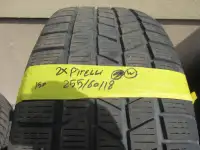 2 tires of Pirelli 255/60/18 winter tires for sale