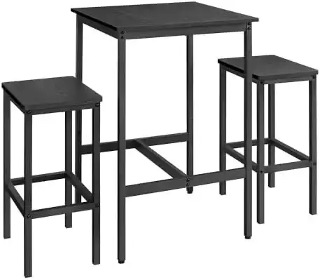 Bar Table Set with Stools Dining Table with 2 Chairs Small Kitch in Dining Tables & Sets in Markham / York Region - Image 3