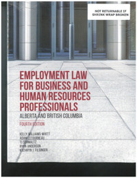 Employment Law Busi Alberta British Columbia 4E 9781772556155