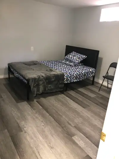 Newly renovated specious and furnished private room in basement of a Bungalow house in Scarborough w...