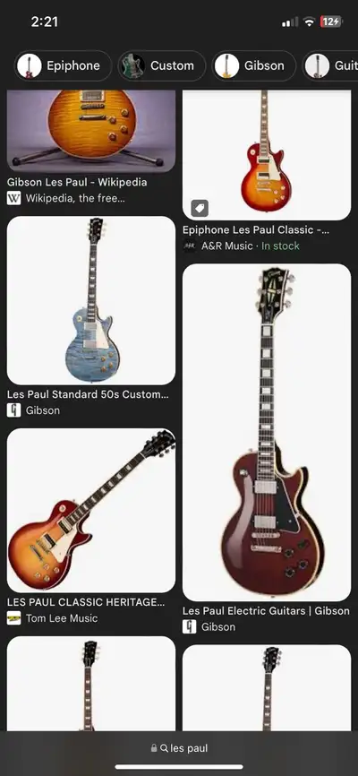 looking for Les Paul send offers, Voir plus