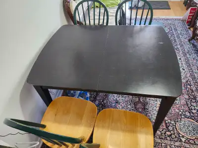Wood dining table with  four chairs for sales, View more