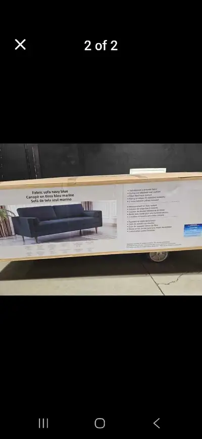 CANAPE TISSU BLEU MAINE, View more