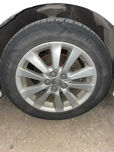 Selling a set of used oem toyota rims from a corolla sport These are 5x100 16in that come with winte...